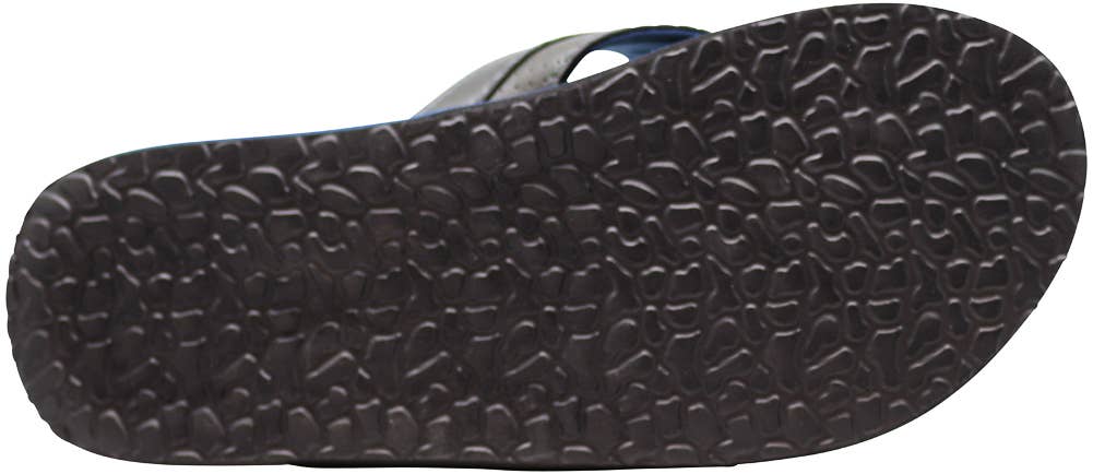 Norty Men's Soft EVA Sandal 41452, Navy - Black