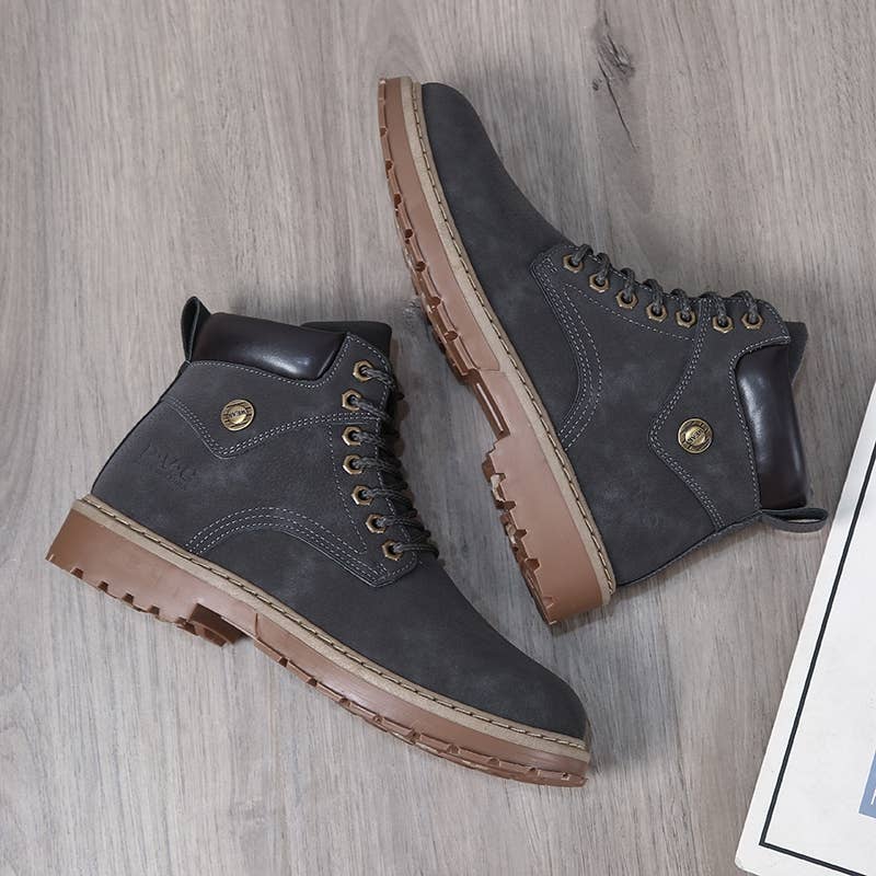 Winter outdoor windproof men's high boots