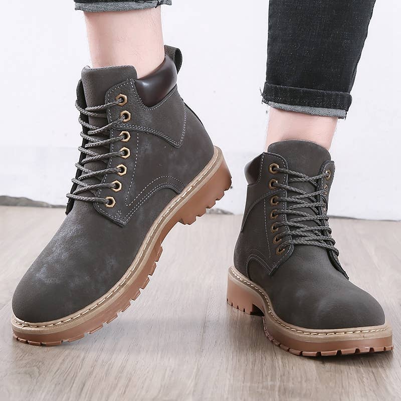 Winter outdoor windproof men's high boots