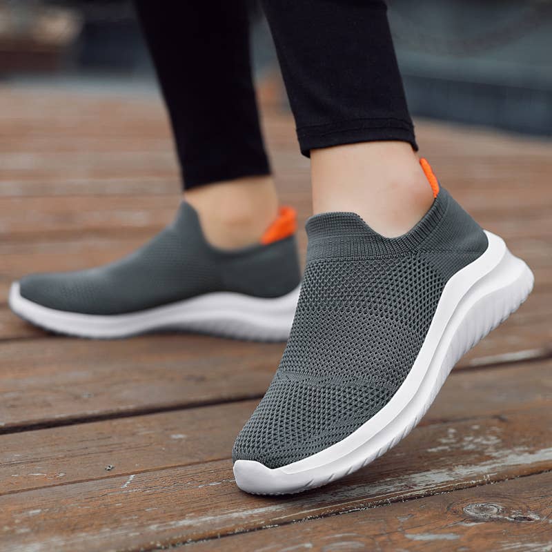 Men Casual Sport Flying Knit Sock Shoes