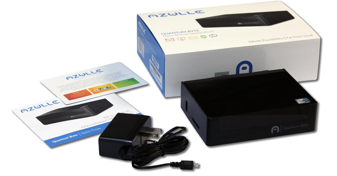 Azulle Quantum Byte Fanless Mini Desktop PC With Windows 8.1
