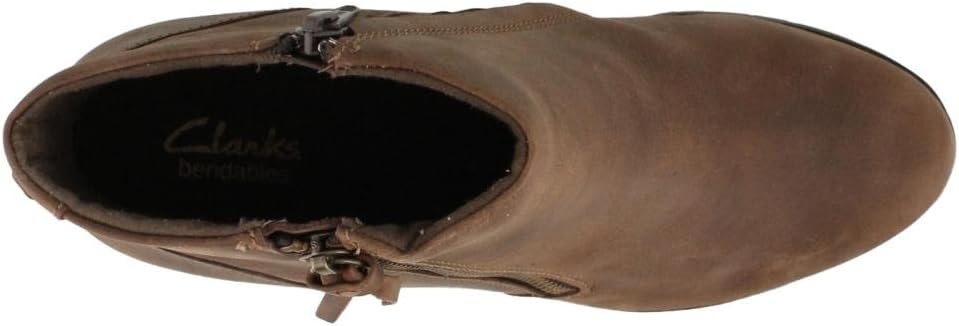 CLARKS Women's, Pause Majesty Ankle Boot, Brown 10M