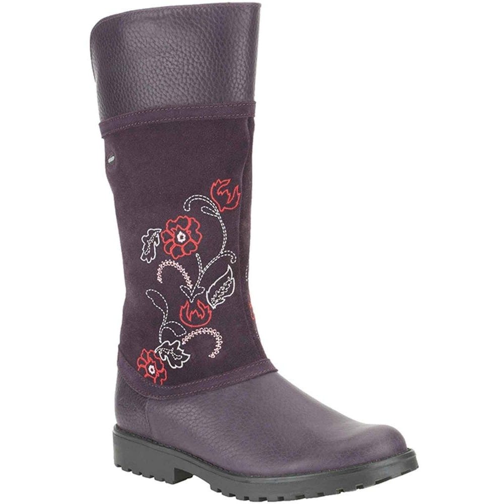 Clarks Rhea Jane Gore-Tex Long Boots with Floral Design, (67818), Size: 5M (US)