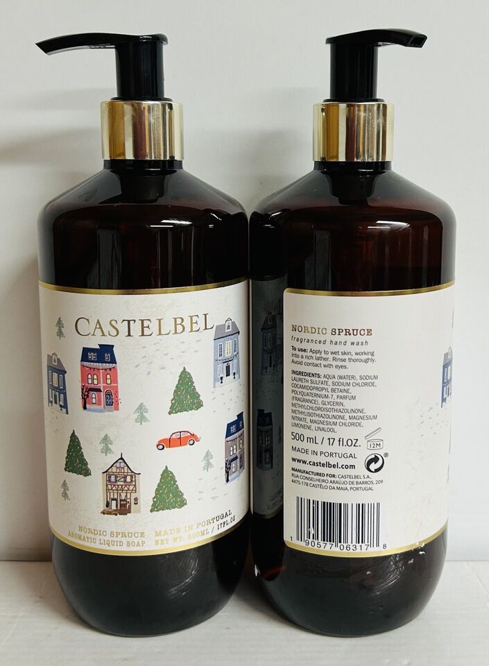 Nordic Spruce Liquid Hand Soap, 500ml (17 fl oz), 2-pack