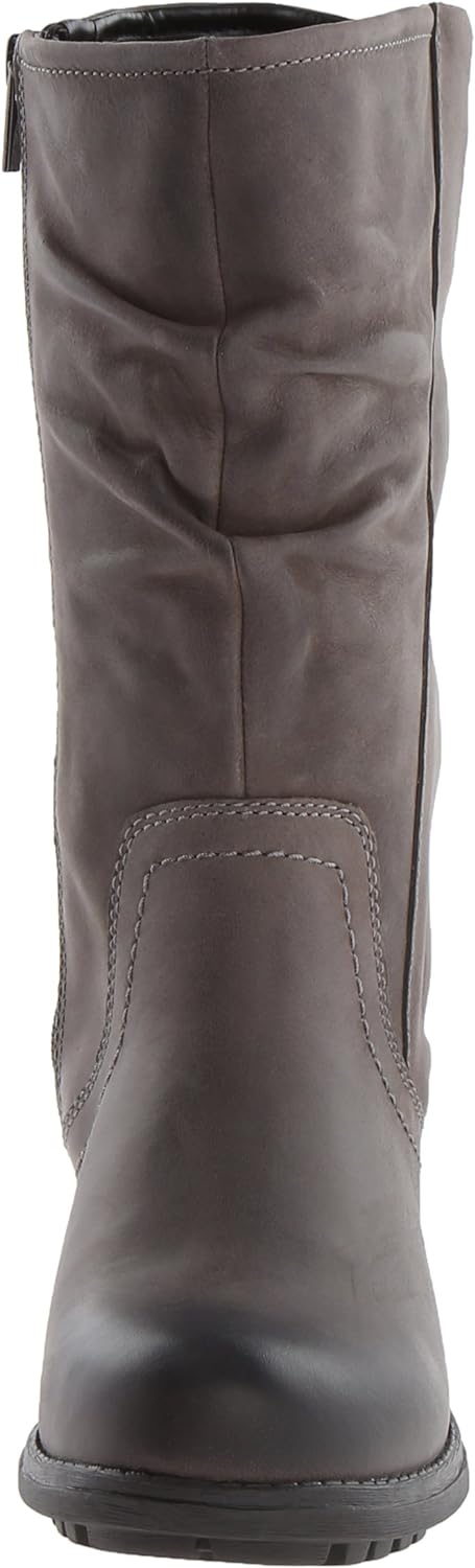 Clarks Artisan Mansi Juniper Women's Leather Boots (26102787), Grey, Size 6M (US)