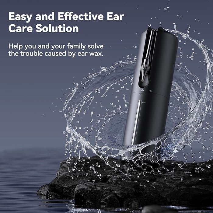 Aopick USB Rechargeable Water Powered Ear Wax Removal Kit, 4 Pressure Settings