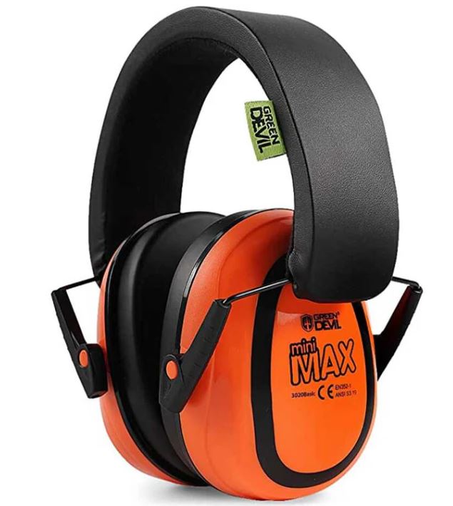 Minimax Black Kids Hearing Protection Ear Muffs Noise Cancelling, Age 1-16