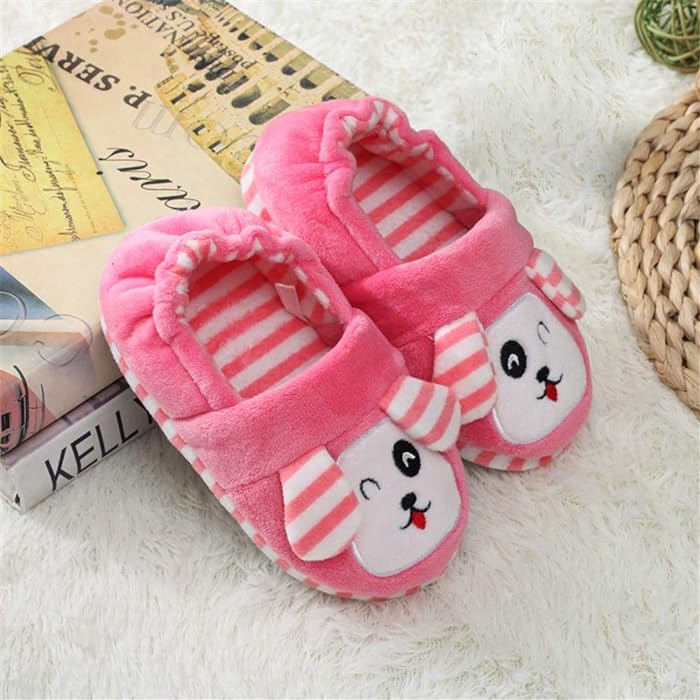 Toddler Girls Doggy Stripe Slipper, US 5-6