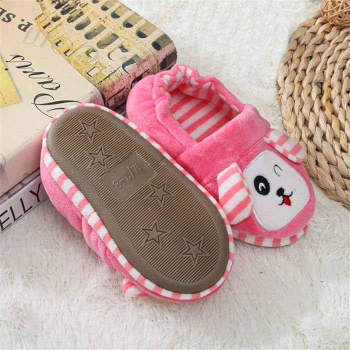 Toddler Girls Doggy Stripe Slipper, US 5-6
