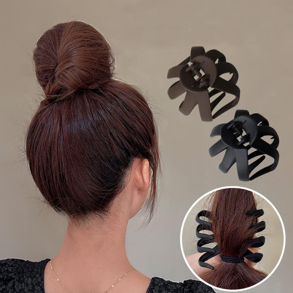 Octopus Matte Hair Claw Clips, Strong Non-slip Jaw Grip Clips for Hair Styling, 4 pcs