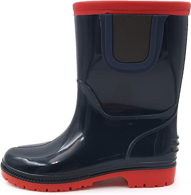 Kid Rain Boots, Chelsea Rubber, Waterproof, Size 13