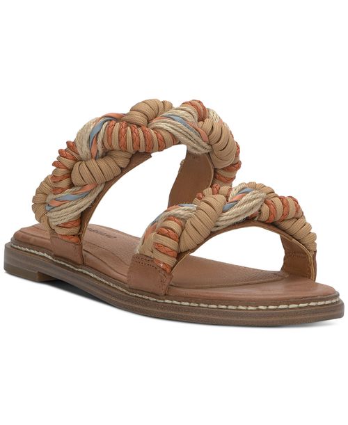 Lucky Brand Women's Kabrina Flat Sandal, Natural Multi, 6