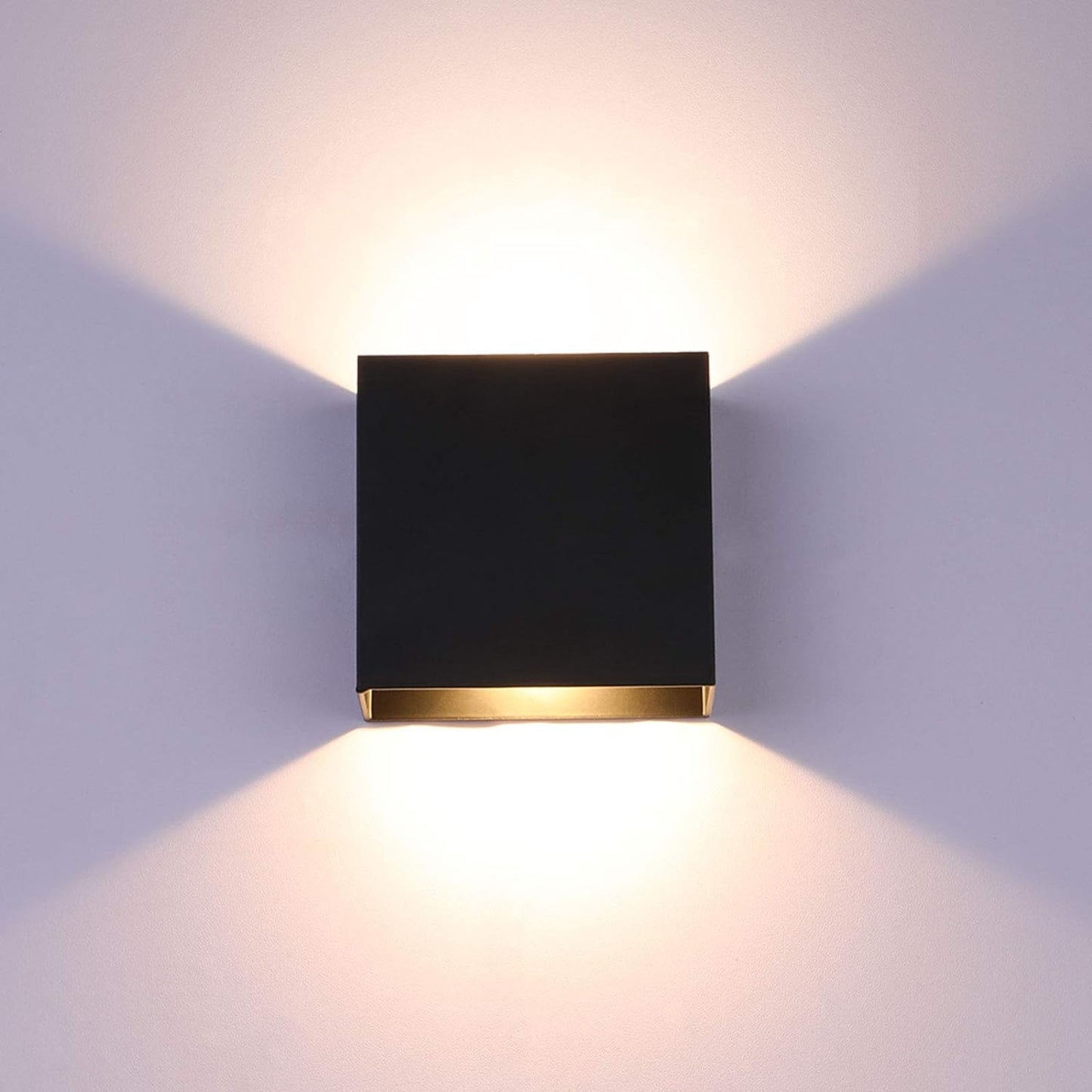 Lightess Up & Down Indoor Wall Sconce Dimmable 10W, Modern LED Mini Wall Lamp, Warm White, O1185TP, Black