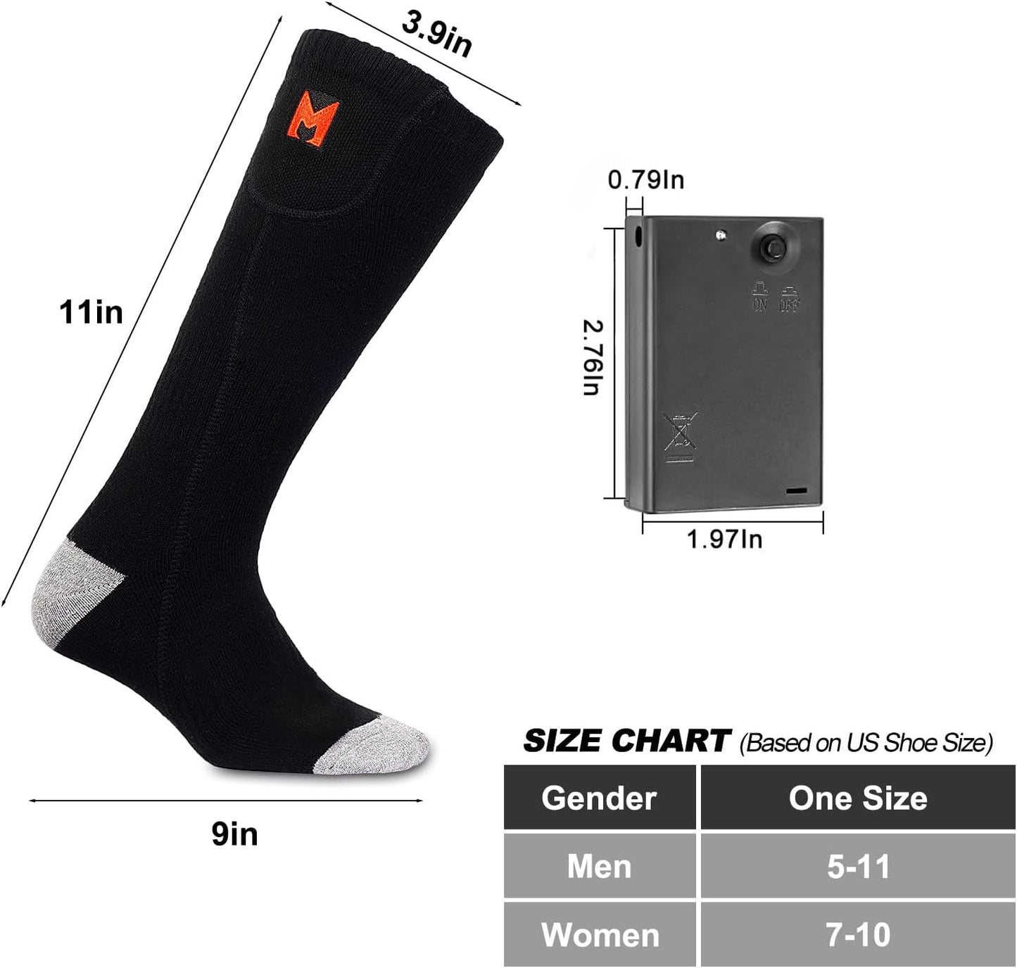 Battery-operated Heated Socks