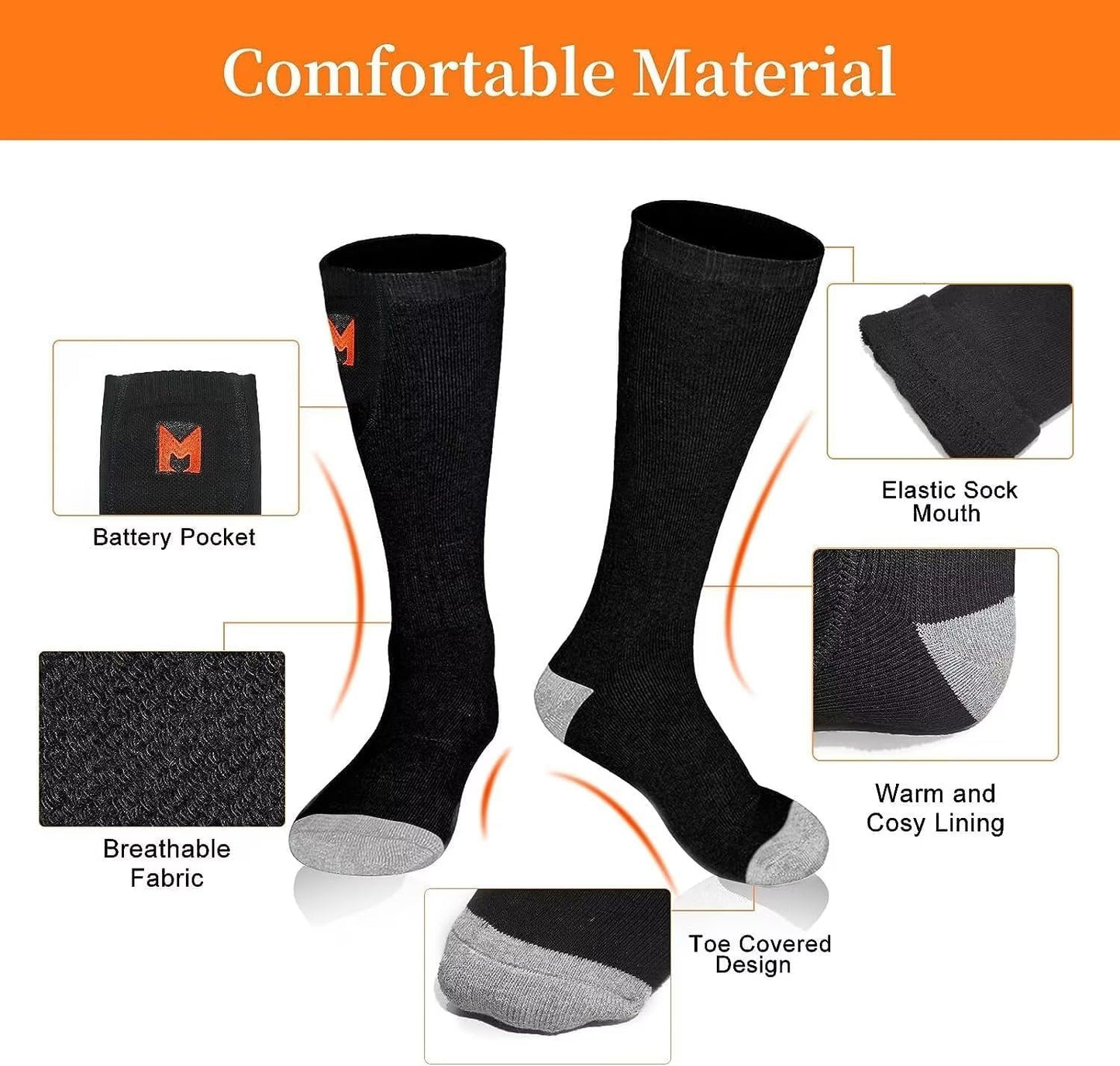 Battery-operated Heated Socks