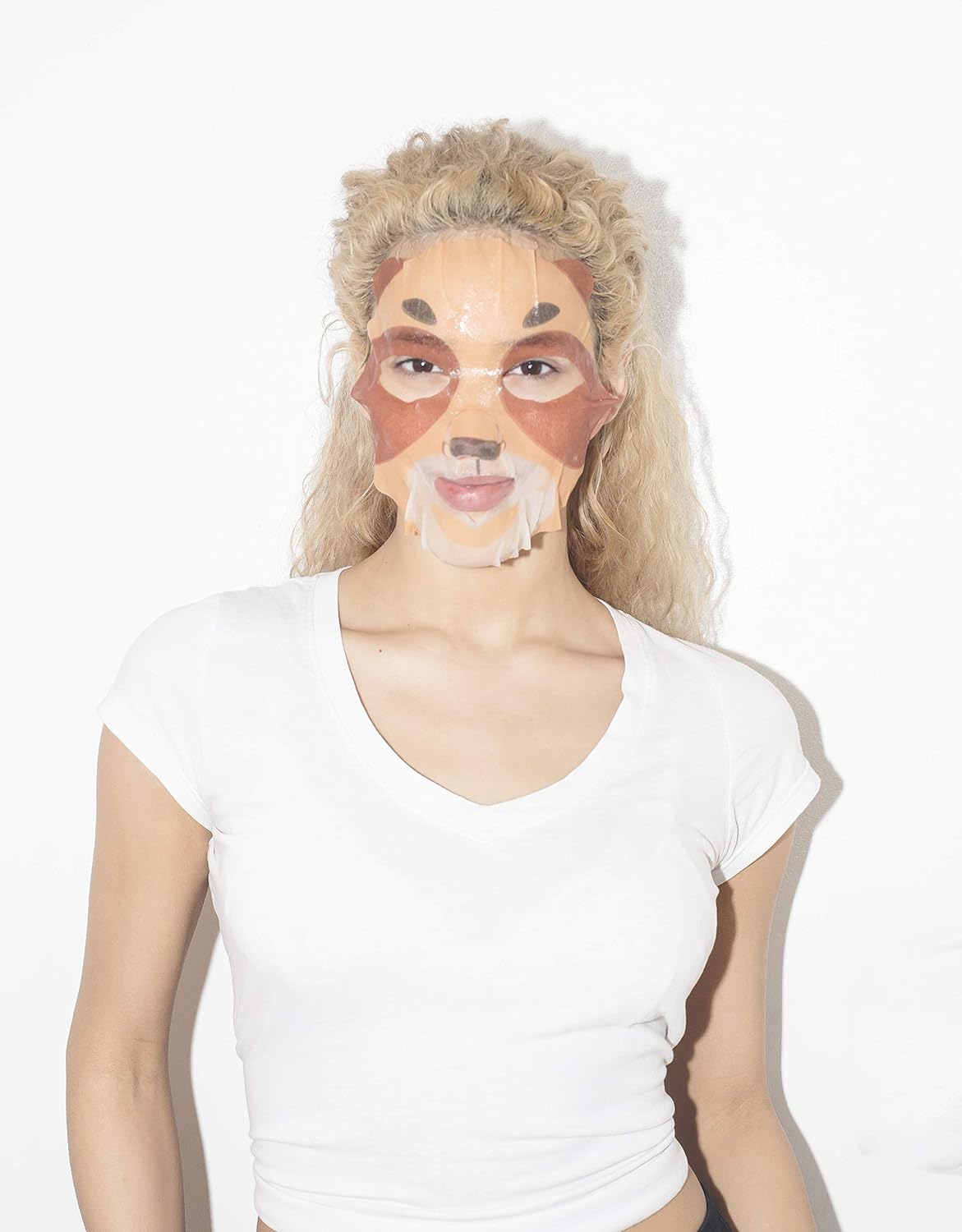 Masque Bar Pretty Animalz Raccoon Firming Sheet Mask, 6 pcs