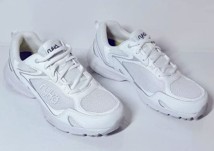 Ryka Standout Leather & Mesh Anatomic Walking Sneaker, Size 8.5M