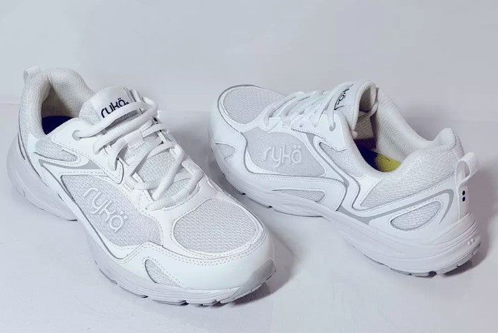 Ryka Standout Leather & Mesh Anatomic Walking Sneaker, Size 8.5M