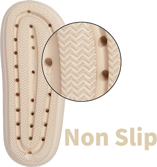 Men's Pillow Sandals with Adjustable Buckles & Thick Sole, Size 11