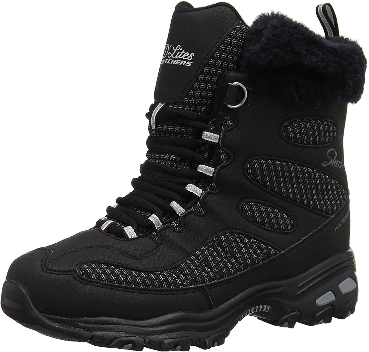 Skechers Women's D'Lites Bomb Cyclone Black 9W US