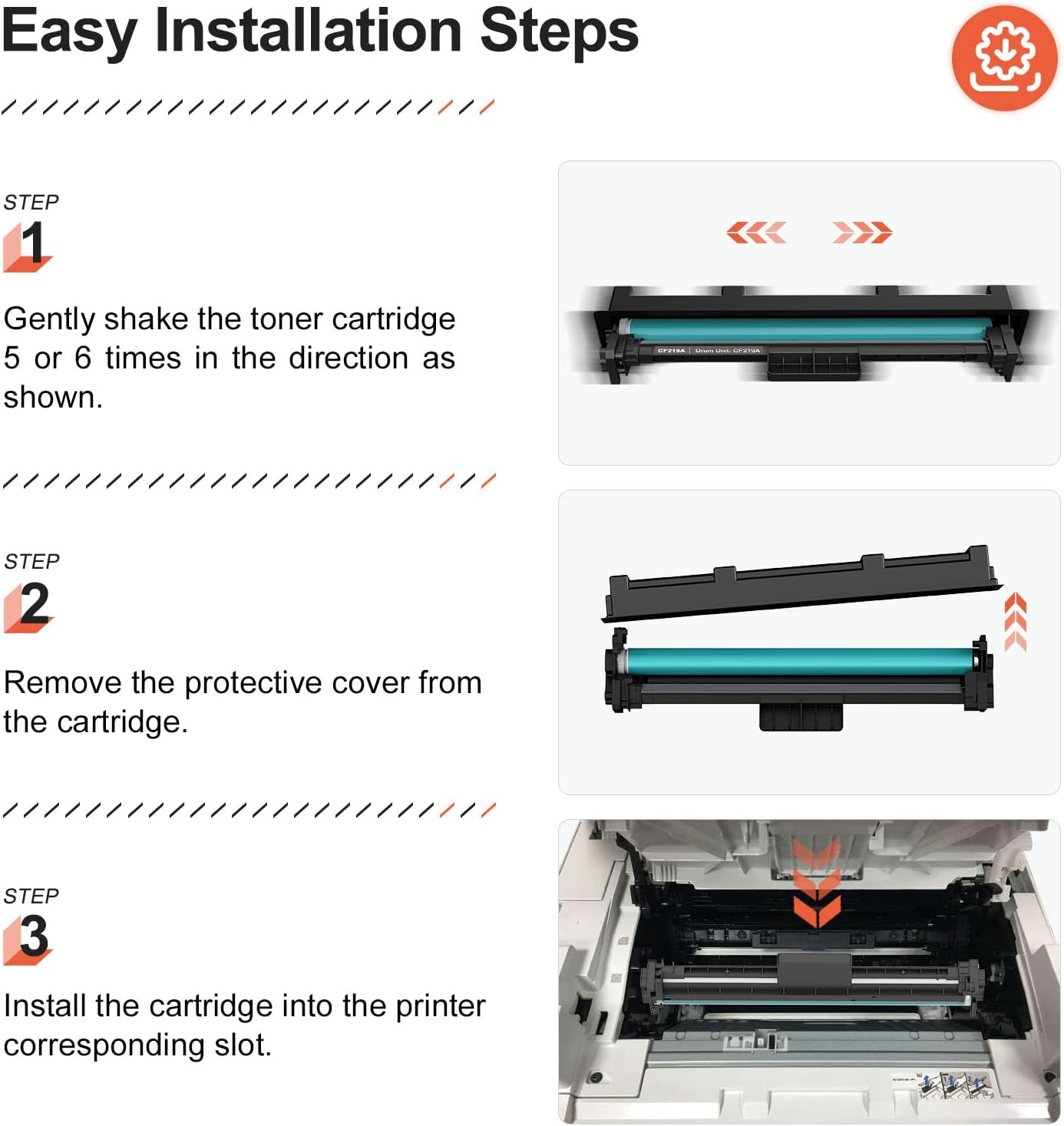 V4INK 1PK Compatible 19A Drum Replacement for HP 19A (CF219A) Drum Unit