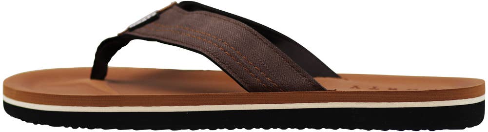 Norty Men's Soft EVA Sandal 41450, Brown Twill