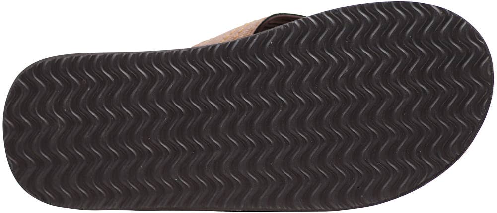 Norty Men's Soft EVA Sandal 41450, Brown Twill