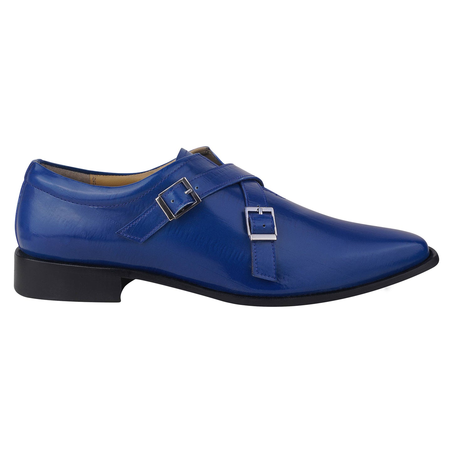 LIBERTYZENO Donna Men Leather Monk Strap Shoes