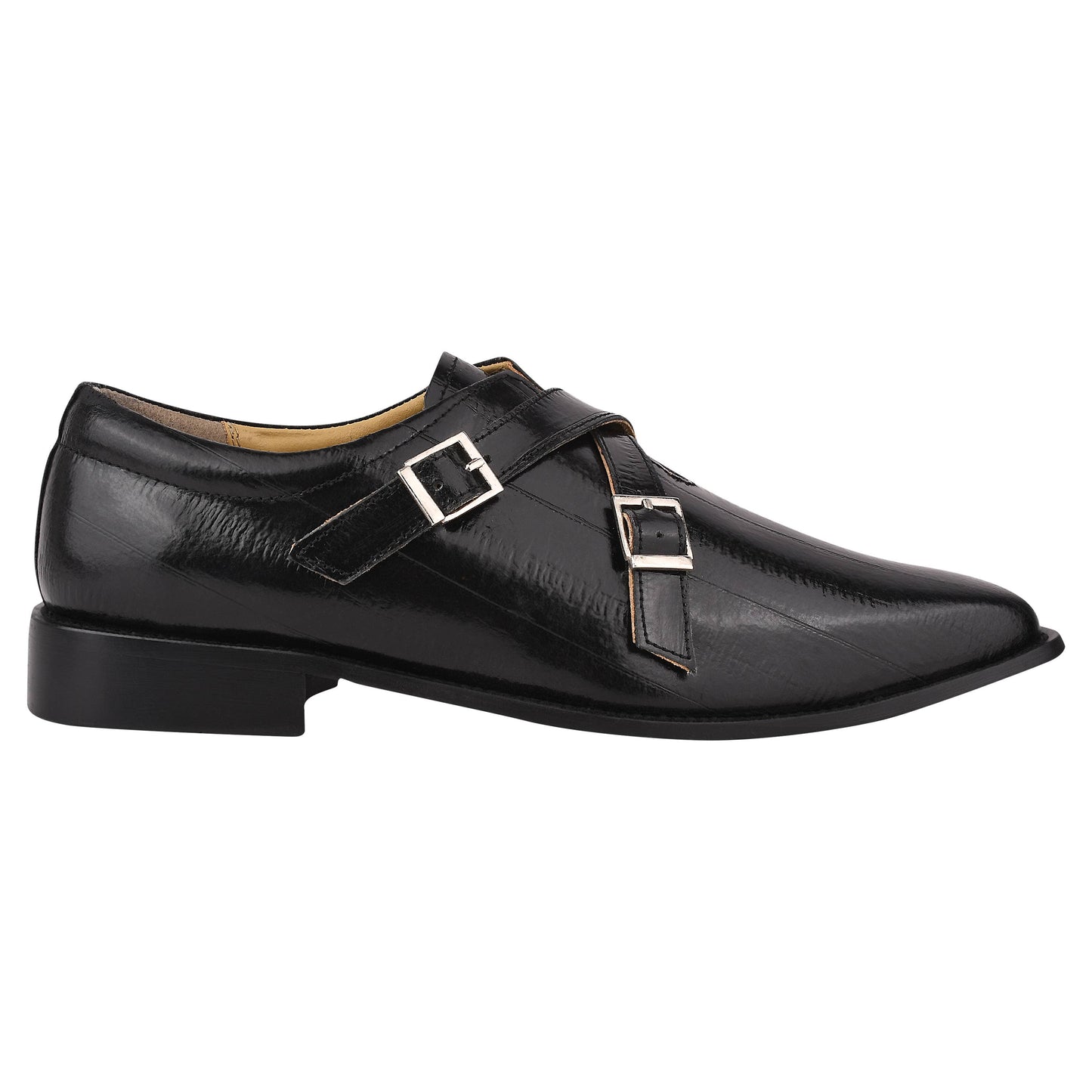 LIBERTYZENO Donna Men Leather Monk Strap Shoes