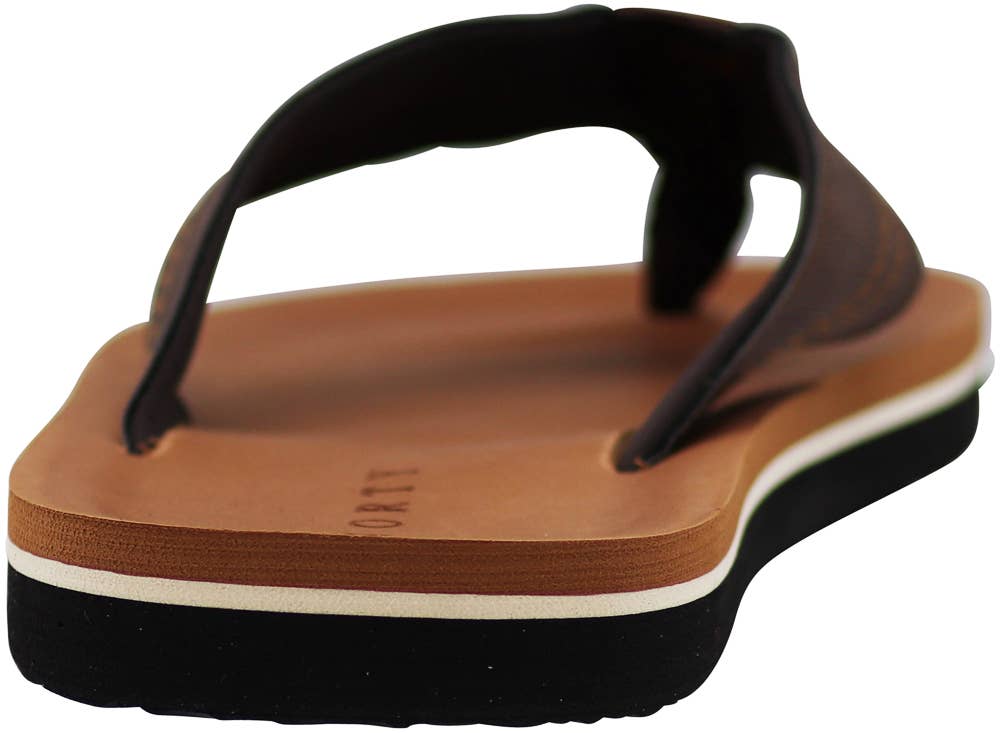 Norty Men's Soft EVA Sandal 41450, Brown Twill