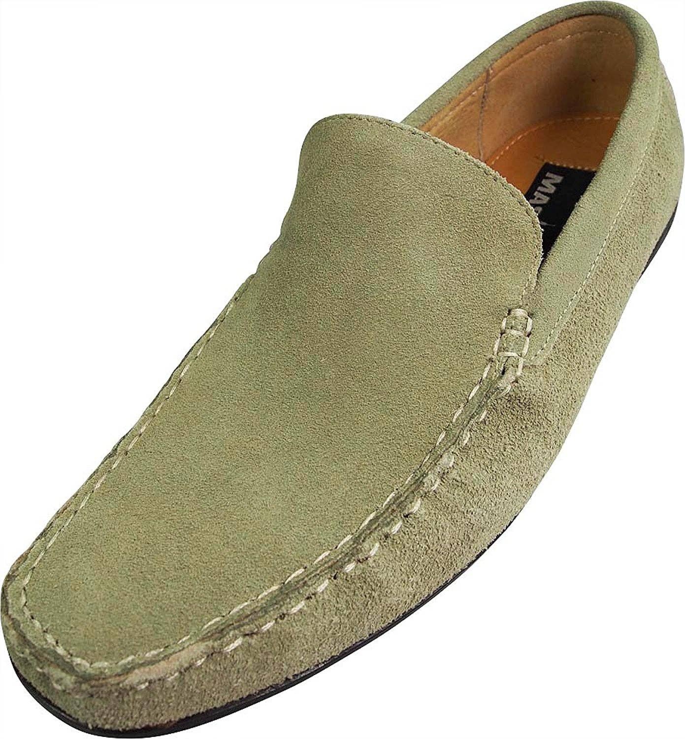 Masimo Men's Slip On Casual Dress Suede Driving Moccasin