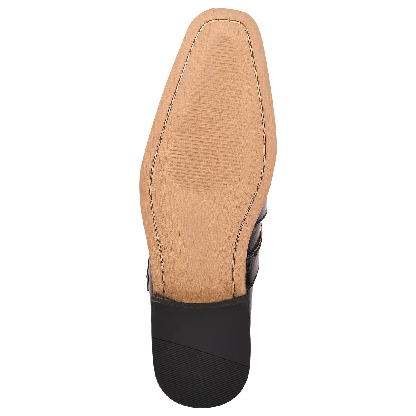 LIBERTYZENO Donna Men Leather Monk Strap Shoes