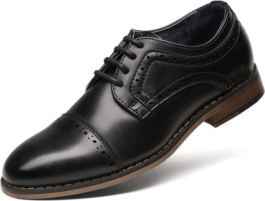 Bruno Marc Boy's Dress Shoes Classic Formal Leather Oxford Shoes, Size 9