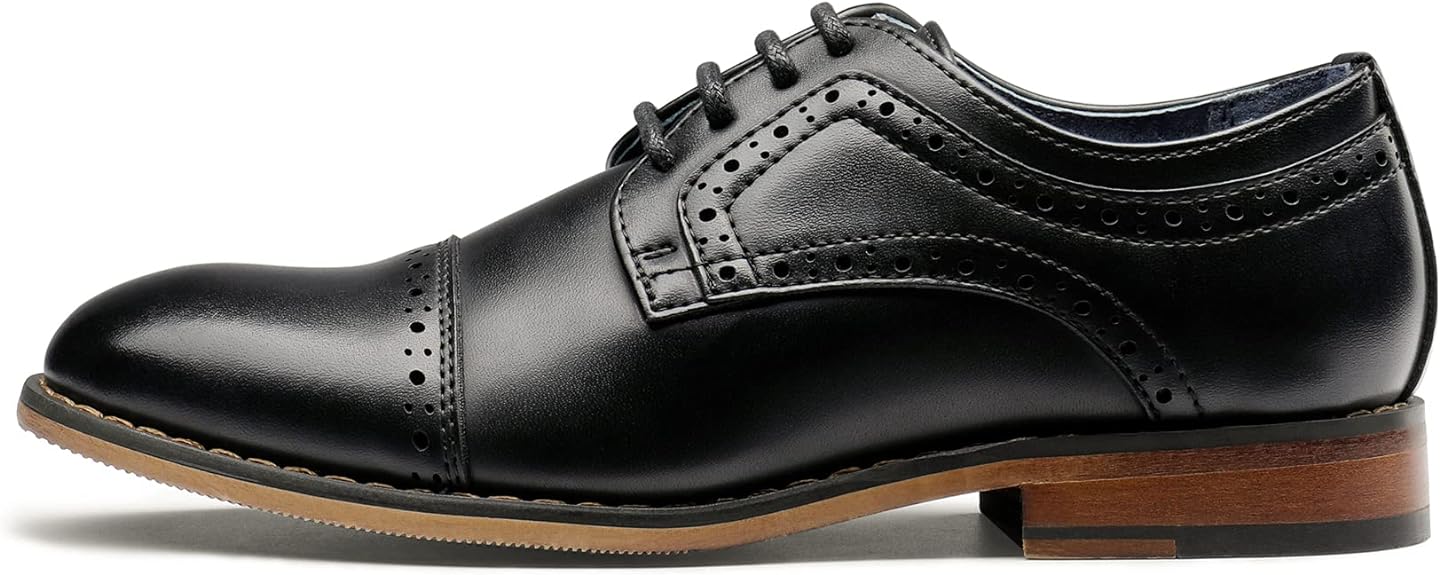 Bruno Marc Boy's Dress Shoes Classic Formal Leather Oxford Shoes, Size 9