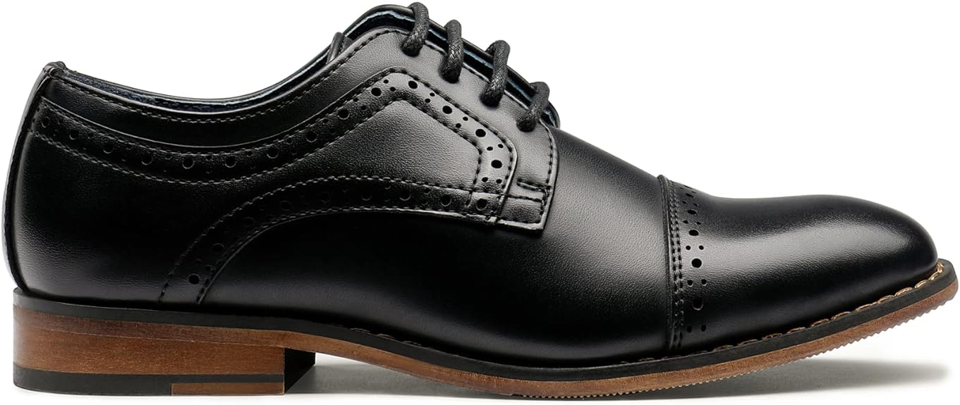 Bruno Marc Boy's Dress Shoes Classic Formal Leather Oxford Shoes, Size 9