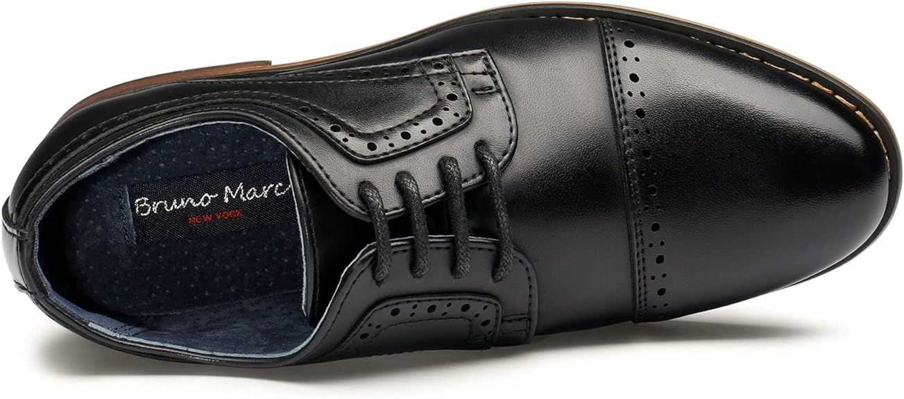 Bruno Marc Boy's Dress Shoes Classic Formal Leather Oxford Shoes, Size 9