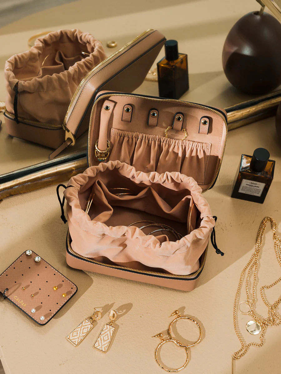 Calpak Jewelry Case, Caramel