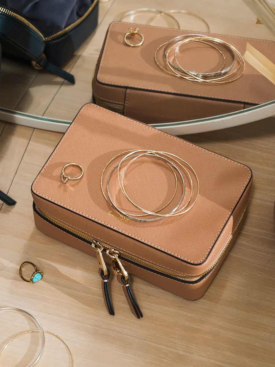 Calpak Jewelry Case, Caramel