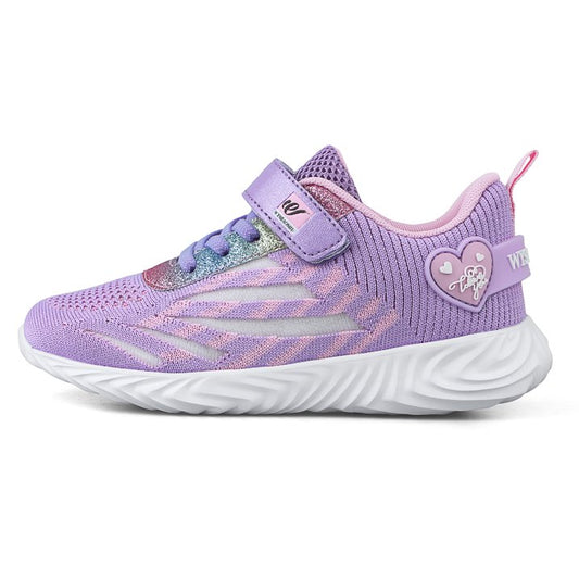 Wysbaoshu Girl's Breathable Light Mesh Running Shoes,  Size 3