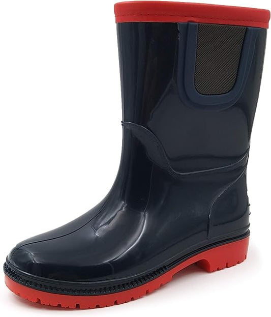 Kid Rain Boots, Chelsea Rubber, Waterproof, Size 13