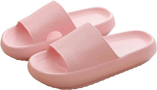 Maeau Women Shower Slippers, Lightweight Comfortable Non-Slip Soft Spa Open Toe Sandals, Size 8