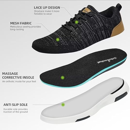 Sneakers Mesh Upper, Comfortable Supportive Casual Sneakers Outdoor Running