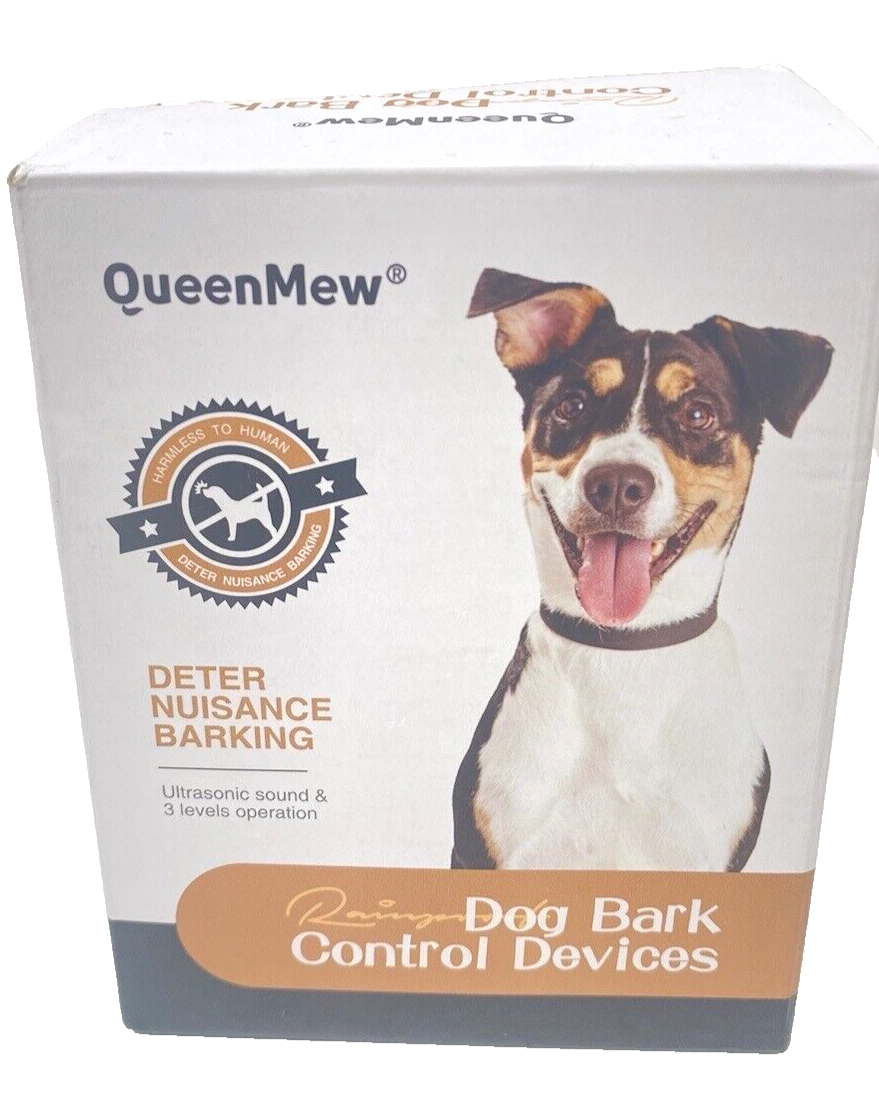 Adjustable Waterproof Anti-Barking Device With Control Up to 50 Ft Range, 3 Levels, Indoor & Outdoor Use