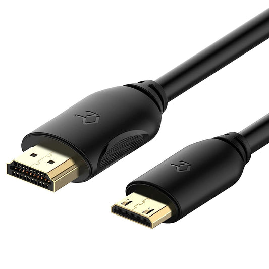 Rankie Mini DisplayPort (Mini DP) to HDMI Cable, 4K Resolution Ready, 6 Feet, Black
