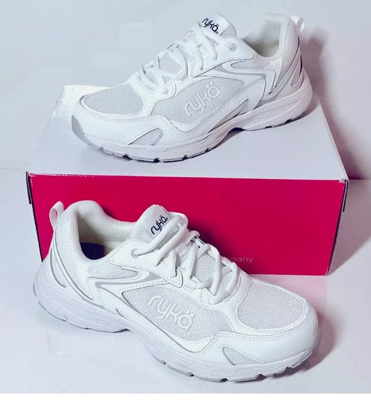 Ryka Standout Leather & Mesh Anatomic Walking Sneaker, Size 8.5M