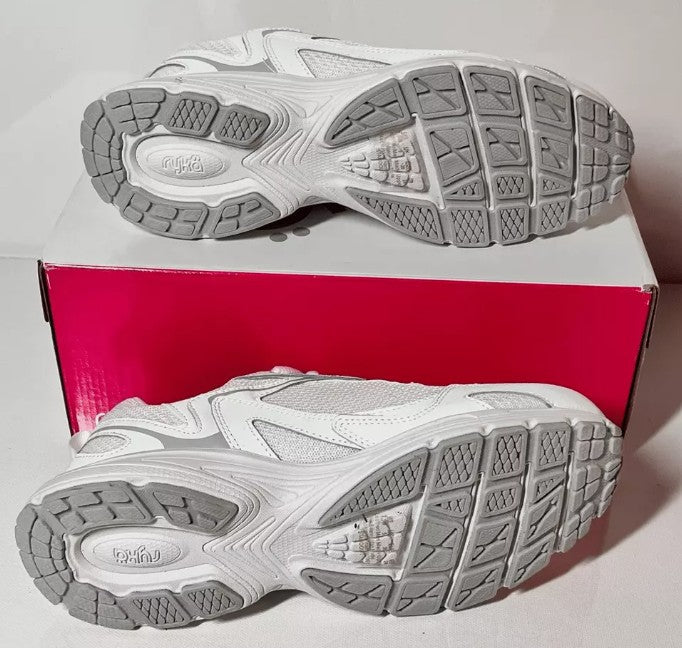 Ryka Standout Leather & Mesh Anatomic Walking Sneaker, Size 8.5M