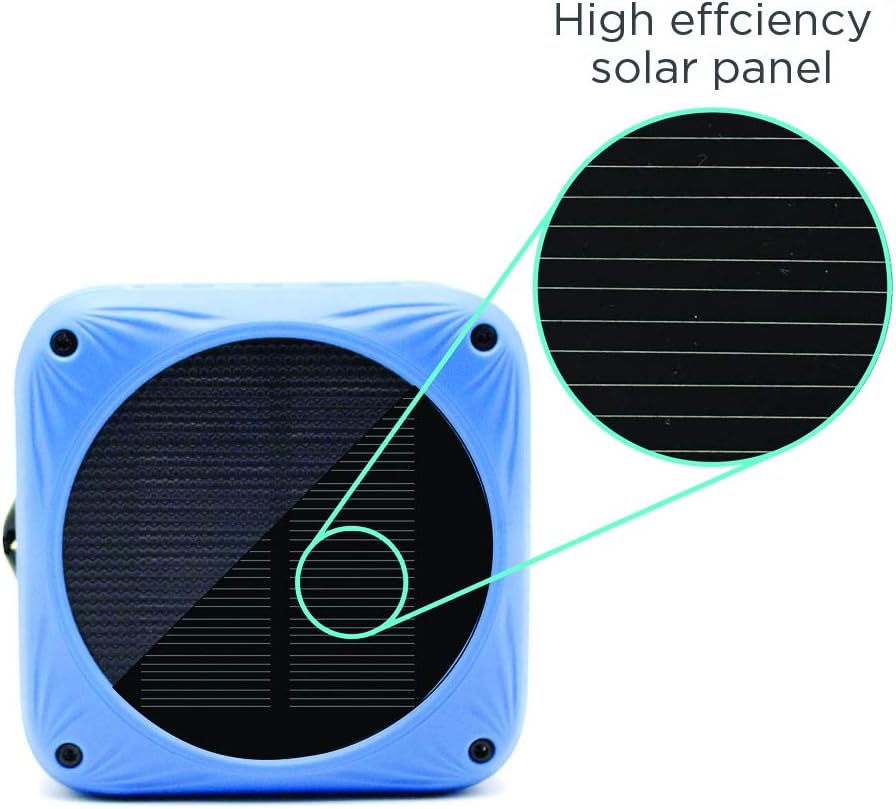 Waterproof Bluetooth speaker, solar & USB rechargeable