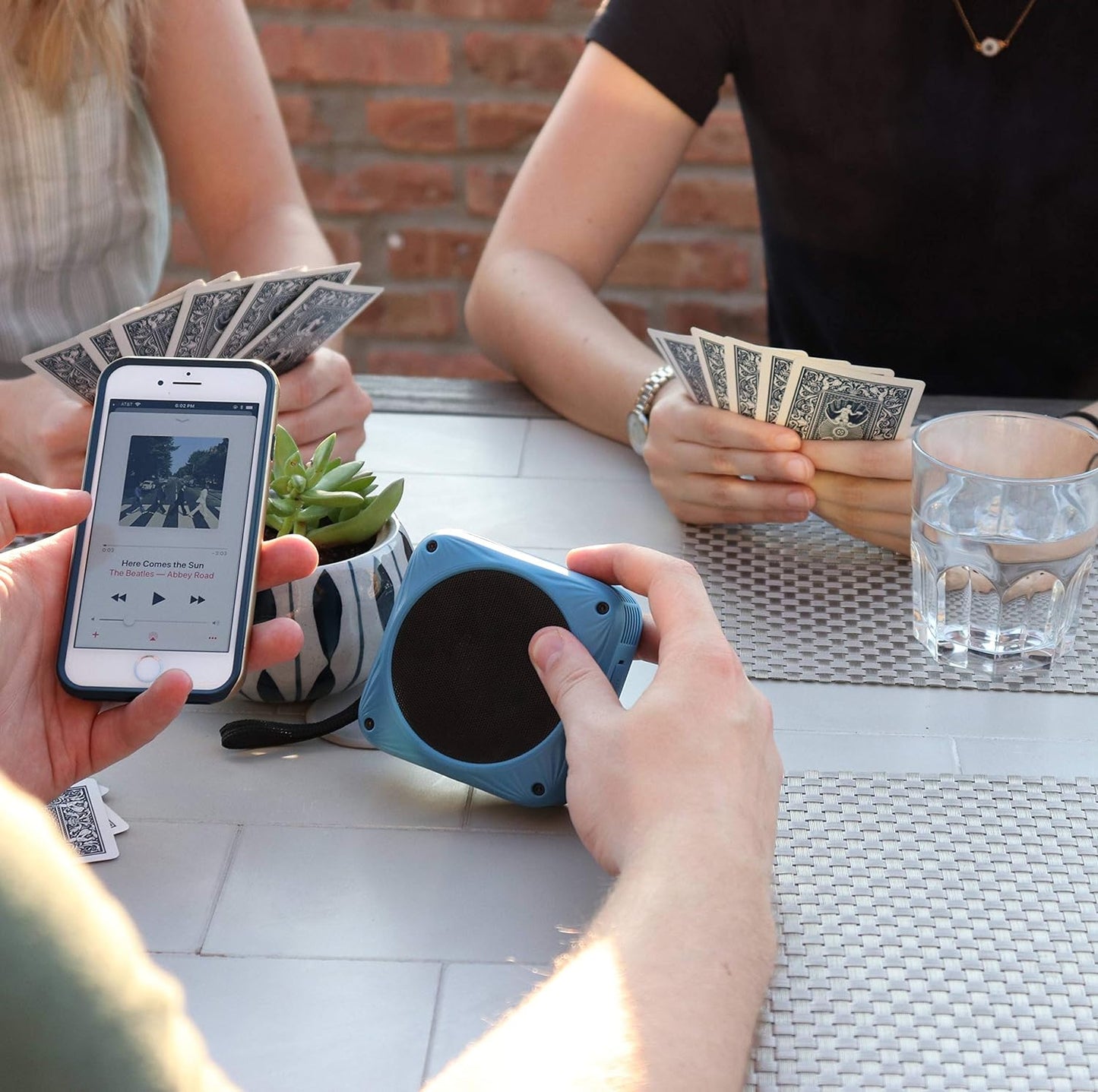 Waterproof Bluetooth speaker, solar & USB rechargeable