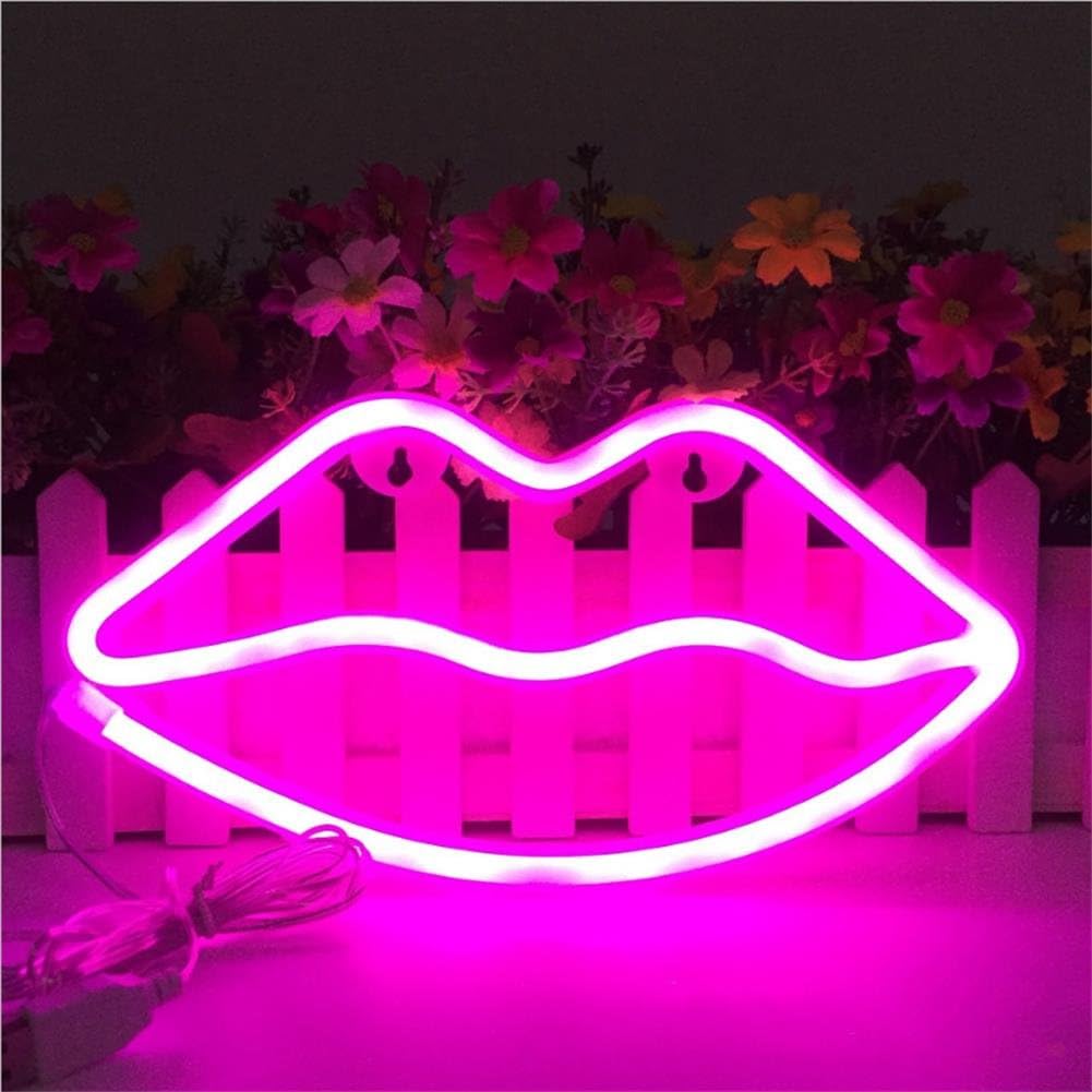 Lip-Shaped Neon Signs Led Neon Light 