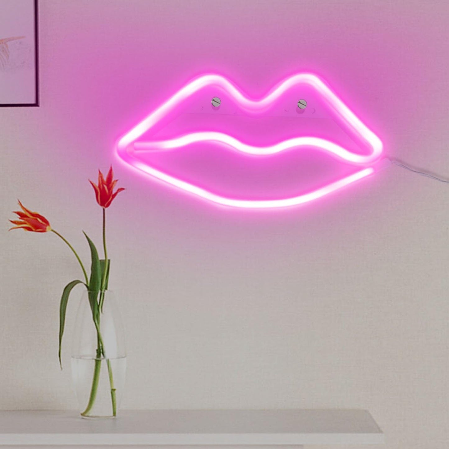 Lip-Shaped Neon Signs Led Neon Light 